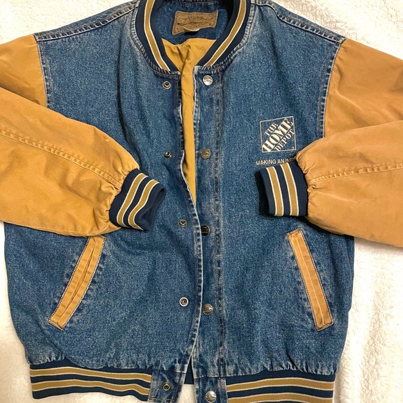 Other - Denim Varsity Home Depot Jacket